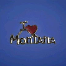 I Love Montana Vintage Pin Brooch Heart - £9.51 GBP