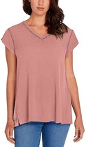 BUFFALO Ladies&#39; V-Neck Top, PINK, S  - $9.90
