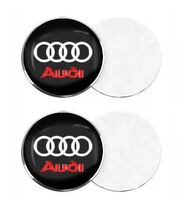 4pcs 56/60mm Car Wheel Center Badge Emblem Decal Wheel Sticker For Audi ... - $21.99
