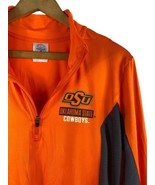 OSU Cowboys 1/4 Zip Pullover Small Orange DriFit Mens Long Sleeve Oklaho... - $29.70