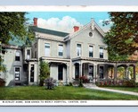 Mercy Hospital Annex McKinley Home Canton Ohio OH WB Postcard O1 - £2.29 GBP