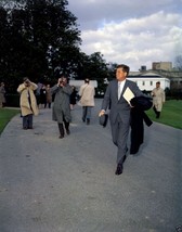 President John F. Kennedy walks across White House South Lawn New 8x10 Photo - £6.92 GBP