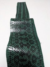 Unbleached Elaphe Snake Skin Leather Snakeskin Craft Supply Glossy Green  - $280.64 MXN+