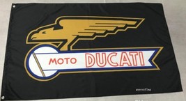 Ducati Moto Flag 3X5 Ft Polyester Banner USA - £12.76 GBP