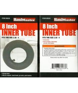 8&quot; Rubber INNER TUBE for Tire Size 2.50&quot; - 4&quot; w Curved Stem Lawnmower Ha... - $31.14