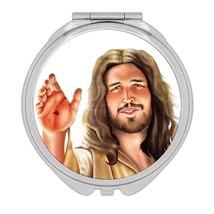 Jesus Christ : Gift Compact Mirror Catholic Religious Religion Classic Faith - £10.38 GBP
