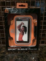 RBX Sports Sleeve IPhone 4/5/6 High Performance Adjustable Armband Orang... - £5.44 GBP