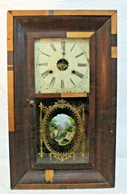 Vtg Wm L Gilbert Mantle Clock Bridge Over Water Not Working Parts or Repair Only - £46.93 GBP