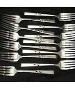 Oneida Morning Star Salad Forks 6-1/4&quot; Lot of 12 Silverplate - $396.29 MXN