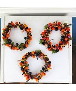 Lot of Three Halloween Orange and Black Candle Rings Bells - $41.58