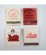 4 Vintage Matchbooks Mr. Steak Eppies Loves Prime Rib Inn California Res... - £14.93 GBP