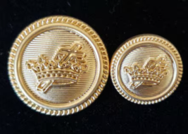 Blazer Jacket button set circular gold plated Knights Templar Masonic - £24.38 GBP