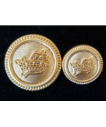 Blazer Jacket button set circular gold plated Knights Templar Masonic - $32.50
