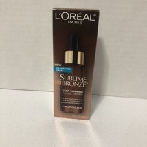 Loreal Sublime Bronze Self Tanning Facial Face Drops w/ Hyaluronic Acid 1oz New - £9.74 GBP