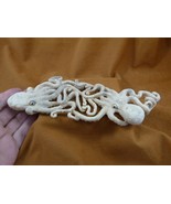 octo-33) Giant pair Octopus of shed ANTLER figurine Bali detailed carvin... - $284.85 CAD