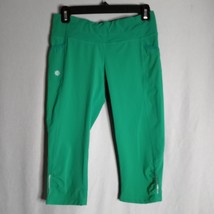 Athleta Women&#39;s Athletic Green Capri Workout Yoga Gym Pants Size SM - $18.81
