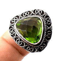 Peridot Vintage Style Handmade Black Friday Gift Ring Jewelry 7" SA 1921 - £3.98 GBP