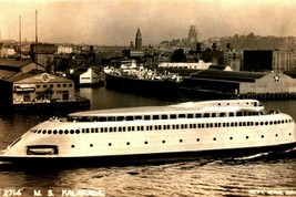 RPPC Famous Art Deco MS Kalakala Ferry Seattle Waterfront Postcard  - £7.64 GBP
