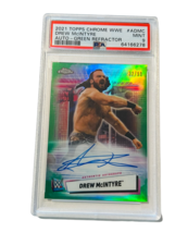 Drew Mcintyre WWE Wrestling Autograph WWF Auto /99 PSA 9 Green Refractor POP 1/1 - £703.39 GBP