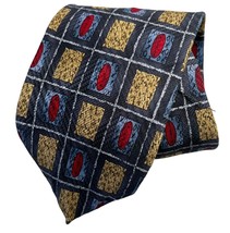 Jimmy V Silk Neck Tie The Rick Pitino Collection X O Blue Red Gold Check... - $10.49