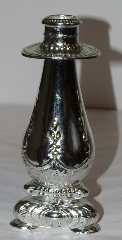 Vintage Full Avon Silver Candlestick Five Oz. Bird of Paradise Cologne - $4.90