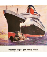 1947 Goodyear Rubber Advertisement America Cruise Ship Boats Nautical DW... - $737.70 MXN