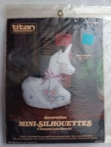 NEW Titan Needlecraft Stamped Cross Stitch Kit Mini Unicorn #1218 8&quot; X 7... - $12.99