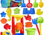 Sand Toys, 19 Piece Beach Toys Set Kids Sandbox Toys Includes Water Whee... - $49.99