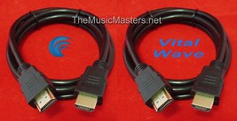 2X HDMI 6&#39; ft Cable M-M 1080P 4K Ultra HDTV BLURAY DVD XBOX PS3 Wire Cor... - £12.71 GBP