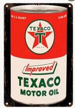 Texaco Rectangular Gas Gasoline Oil  Aluminum Retro Remake Sign Station ... - $34.84 CAD