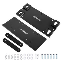 Winch Mount Plate Kit For Trailer Floor For 10k Pounds Satin Black Powder Coated - $273.23