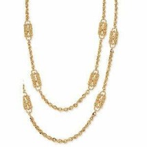 Jackie Kennedy Dual Chain Paperclip Necklace Camrose &amp; Kross - £102.86 GBP