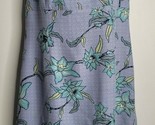 Tommy Bahama Dress Size 8 Floral Blue White Sleeveless Sheath Lined Wome... - $32.99