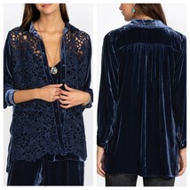 Johnny Was Flicka Button Down Shirt sapphire - £147.37 GBP