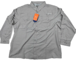 Habit Crayfish Creek L/S Long Sleeve River Shirt Color Alloy Size XXXL - $22.76