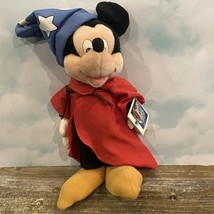 VTG Sorcerer Mickey with Tags Applause Fantasia Disney 50th Anniversary 1990 - £11.19 GBP