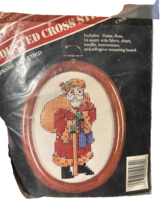 Banar Designs Counted Cross Stitch Kit Santa Claus With Pack Frame 50482 - £3.18 GBP