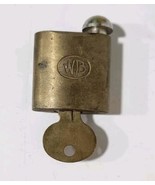 Vintage WB Wilson Bohannan Single-Pin Padlock Set-O-Matic w/ Key - €61,86 EUR