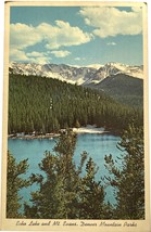 Echo Lake and Mt. Evans, Denver Mountain Parks, vintage post card - £9.42 GBP