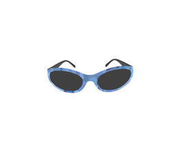 Small Navy Camouflage Oval, Black Tinted Sunglasses for Kids ages 4-9 - $3.99