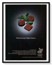 Godiva Mint Chocolate Print Ad Vintage 1983 Magazine Advertisement Graph... - $182.07 MXN