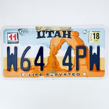 2018 United States Utah Arches Passenger License Plate W64 4PW - £14.72 GBP