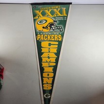 Green Bay Packers Pennant Super Bowl 31 Champions NFL 12&quot;x30&quot; - $10.98