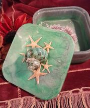 Sea Escape Steampunk Unicorn Seahorse Trinket Jewelry Box Dish Tray Bedr... - $22.65