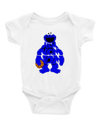 Cookie Monster Nom Nom Sesame Short Long Sleeves, Baby/Toddler Onesie Bo... - £17.32 GBP