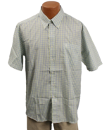 Geek Shirt Men&#39;s Medium Polyester Cotton Casual Camp Shirt Short Sleeve ... - £9.63 GBP