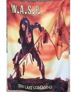WASP W.A.S.P. The Last Command FLAG CLOTH POSTER BANNER CD Glam Metal - £15.69 GBP