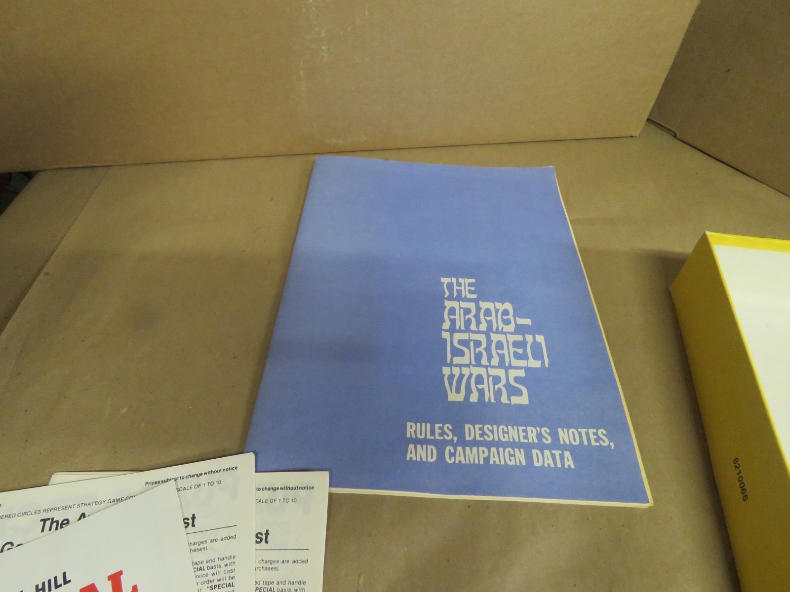 Vintage THE ARAB-ISRAELI WARS Bookcase Board Game 1977 Avalon Hill Complete Item image 4