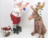 Possible Dreams Clothtique Merry Chrismoose Santa Trim Moose Figurine xm... - $79.15