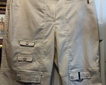 NWT Ladies JAMIE SADOCK CHANTILLY BEIGE 13.5&quot; KNEE CAPRIS - 12 $115 - $54.99
